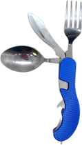 Набір туриста Stinger складаний ніж, ложка, вилка, відкривачка Синій (DN30756A) - зображення 1