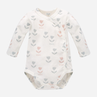 Боді для малюка Pinokio Romantic Buttoned Bodysuit 56 см Ecru-Print (5901033288005) - зображення 1