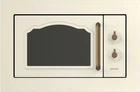 Встраиваемая микроволновка Gorenje Retro, 23 л, механическое управление, 800 Вт, гриль, кремовая (631203)