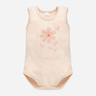 Body dla dziecka Pinokio Summer Garden Bodysuit Sleeveless 80 cm Beige-Flower (5901033300837) - obraz 1