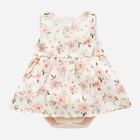 Body-sukienka Pinokio Summer Garden Dress Bodysuit Sleeveless 86 cm Ecru (5901033302138) - obraz 1