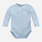 Боді дитяче Pinokio Lovely Day Babyblue Wrapped Body LS 56 см Blue Stripe (5901033311659)