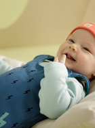 Демісезонна шапка дитяча Pinokio Orange Flip Bonnet 49-50 см Orange (5901033307683) - зображення 3