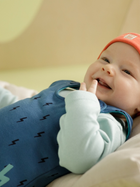Демісезонна шапка дитяча Pinokio Orange Flip Bonnet 46-48 см Orange (5901033307676) - зображення 3