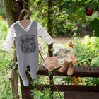 Напівкомбінезон дитячий Pinokio Le Tigre Sleepsuit 56 см Grey (5901033279942) - зображення 3