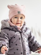Суцільний комбінезон дитячий зимовий для новонароджених Pinokio Winter Warm Overall 74-80 см Graphite (5901033290237) - зображення 4