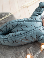 Суцільний комбінезон дитячий зимовий для новонароджених Pinokio Winter Warm Overall 62 см Green-Stripes (5901033290091) - зображення 4