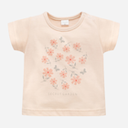 Koszulka dziecięca dla dziewczynki Pinokio Summer Garden 74-76 cm Beżowa (5901033300257) - obraz 1