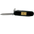Коллекционный швейцарский нож Victorinox Classic Gold Ingot с золотым слитком 999 проба 1 г Черный (0.6203.87) - изображение 6