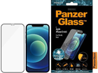Szkło hartowane Panzer Glass Pro E2E Super+ Case Friendly AntiBacterial Microfracture do Appe iPhone 12 mini Black (5711724827105) - obraz 1