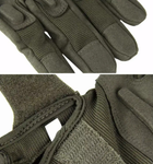 Перчатки защитные полнопалые на липучке FQ16S003 Оливковый L (16298) Kali - изображение 6
