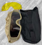 Тактические защитные очки маска 28-0 с 3 сменными линзами Койот (280981) Kali - изображение 3