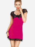 Koszula nocna DKaren Slip Irina 2XL Pink/Black (5902230017801) - obraz 1