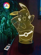 Нічник-світильник 3D "Покемон" 25х14 см 3DTOYSLAMP (2000002625094)