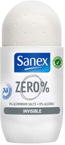 Antyperspirant Sanex Zero Invisible Roll On 50 ml (8718951246874) - obraz 1