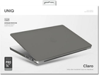 Etui na laptopa Uniq Claro do Apple MacBook Pro 14" 2021 Smoke Matt Grey (8886463679746) - obraz 3