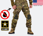 Зимові військові тактичні штани мультикам камуфляж із регульованими наколінниками SPARTAN 64 - зображення 1