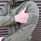 Мужская Демисезонная Куртка Soft Shell до - 5 °C олива / Верхняя одежда с регулируемыми манжетами размер XL - изображение 7