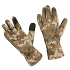 Защитные Перчатки с сенсорными нашивками / Рабочие Перчатки M-Tac Winter Soft Shell пиксель размер S - изображение 1
