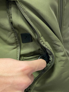 Армійська куртка SoftShell водонепроникна, тепла, колір олива, M - зображення 9