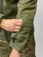 Армійська куртка SoftShell водонепроникна, тепла, колір олива, M - зображення 15