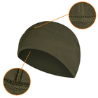 Флісова зимова шапка тактична Camotec Beanie 2.0 Himatec Pro Олива M - зображення 4