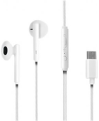 Słuchawki z mikrofonem Qoltec USB type C białe (50830) - obraz 1
