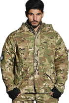 Чоловіча військова зимова тактична вітрозахисна куртка на флісі G8 HAN WILD - Multicam Розмір L - зображення 3