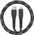 Кабель для зарядки Energea Nyloflex USB - Lightning Charge and Sync C89 MFI 1.5 м Black (6957879423673) - зображення 1