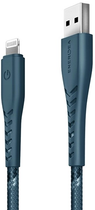 Кабель для зарядки Energea Nyloflex USB - Lightning Charge and Sync C89 MFI 1.5 м Blue (6957879423680) - зображення 2