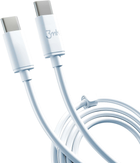 Kabel 3MK Hyper Cable USB Type-C - USB Type-C 5A 2 m biały (5903108464543) - obraz 2