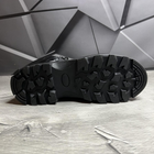 Мужские демисезонные Ботинки с Мембраной / Кожаные Берцы на протекторной черной подошве размер 44 - изображение 6