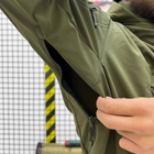 Мужской демисезонный Костюм Softshell Куртка + Брюки / Полевая форма с системой Вентиляции олива размер M - изображение 7
