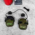 Активные водонепроницаемые наушники Howard Impact Sport с микрофоном и креплением на шлем олива - изображение 2