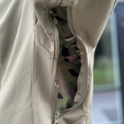 Демісезонна чоловіча Куртка Softshell на флісі з системою Вентиляції та Липучками під шеврони олива розмір S - зображення 6
