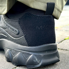 Чоловічі Кросівки з пресованої шкіри чорні / Зручне Взуття Magnum з водонепроникним просоченням розмір 44 - зображення 5