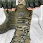 Всесезонные мужские Ботинки Scooter с мембраной / Водостойкие нубуковые Берцы олива размер 45 - изображение 2