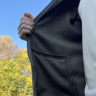 Мужская флисовая куртка с карманами и панелями велкро / Флиска в цвете олива размер XL - изображение 7
