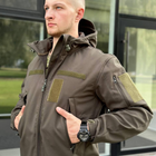 Мужская демисезонная Куртка B&L Softshell с Системой Вентиляции и функциональными Карманами олива размер 2XS - изображение 3