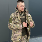 Демисезонная мужская Куртка Softshell на флисе с Капюшоном и Липучками под шевроны мультикам размер XXL - изображение 3