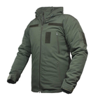 Мужская Зимняя Куртка SoftShell с подкладкой Omni-Heat олива размер 5XL 60 - изображение 4