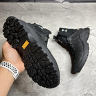 Мужские кожаные Ботинки на меху черные / Зимняя обувь на резиновой подошве размер 43 - изображение 6