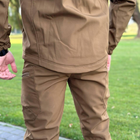 Чоловічий Костюм на флісі Куртка + Штани / Утеплений Комплект Softshell койот розмір XL - зображення 4