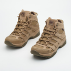 Универсальные кожаные Берцы с Мембраной / Демисезонные низкие Ботинки на гибкой подошве койот размер 47 - изображение 3