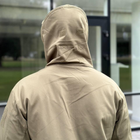 Демисезонная мужская Куртка Softshell на флисе с системой Вентиляции и Липучками под шевроны олива размер L - изображение 4