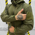 Чоловічий демісезонний Костюм Softshell Куртка + Штани / Польова форма із системою Вентиляції олива розмір XL - зображення 5