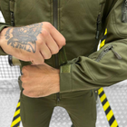 Чоловічий демісезонний Костюм Softshell Куртка + Штани / Польова форма із системою Вентиляції олива розмір XL - зображення 6