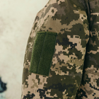 Мужская водонепроницаемая Куртка с Липучками под Шевроны / Стильный Бомбер на флісе пиксель размер 5XL - изображение 8