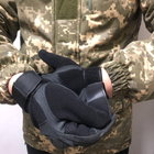 Плотные штурмовые перчатки с Мембраной и защитными Накладками черные размер 3XL - изображение 5