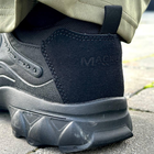 Мужские Кроссовки из прессованной кожи черные / Удобная Обувь Magnum с водонепроницаемой пропиткой размер 43 - изображение 5